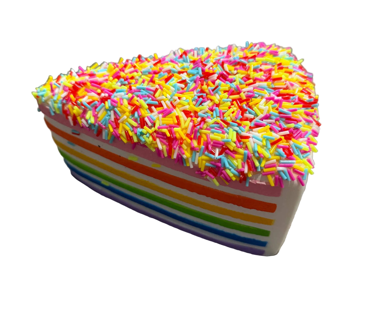 Rainbow Sprinkles Squishy Squish Celebration Cake Stress Toy