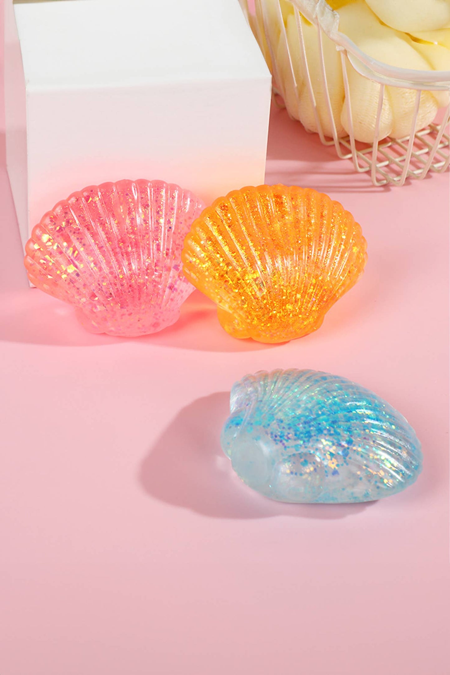 Seashell Shaped Glitter Squishy
