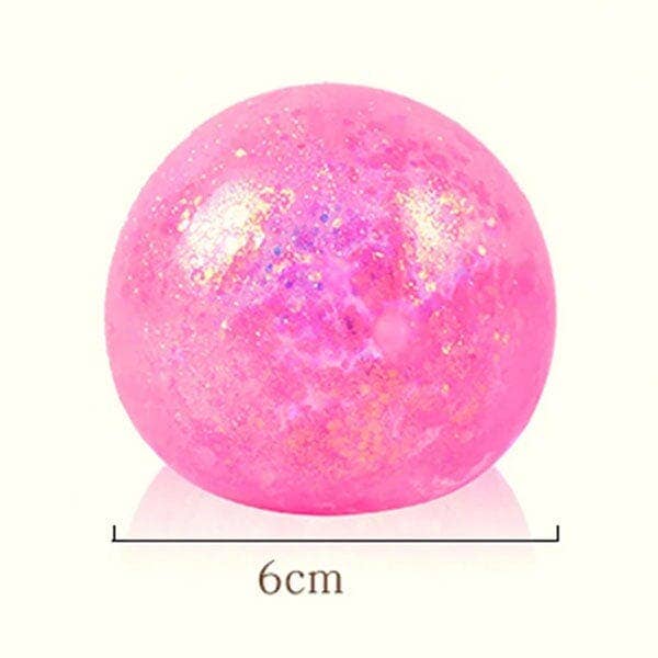 SugarSqueez Squishy Fidget Sugar Stress Ball (1pc) Glitter Assorted Colors
