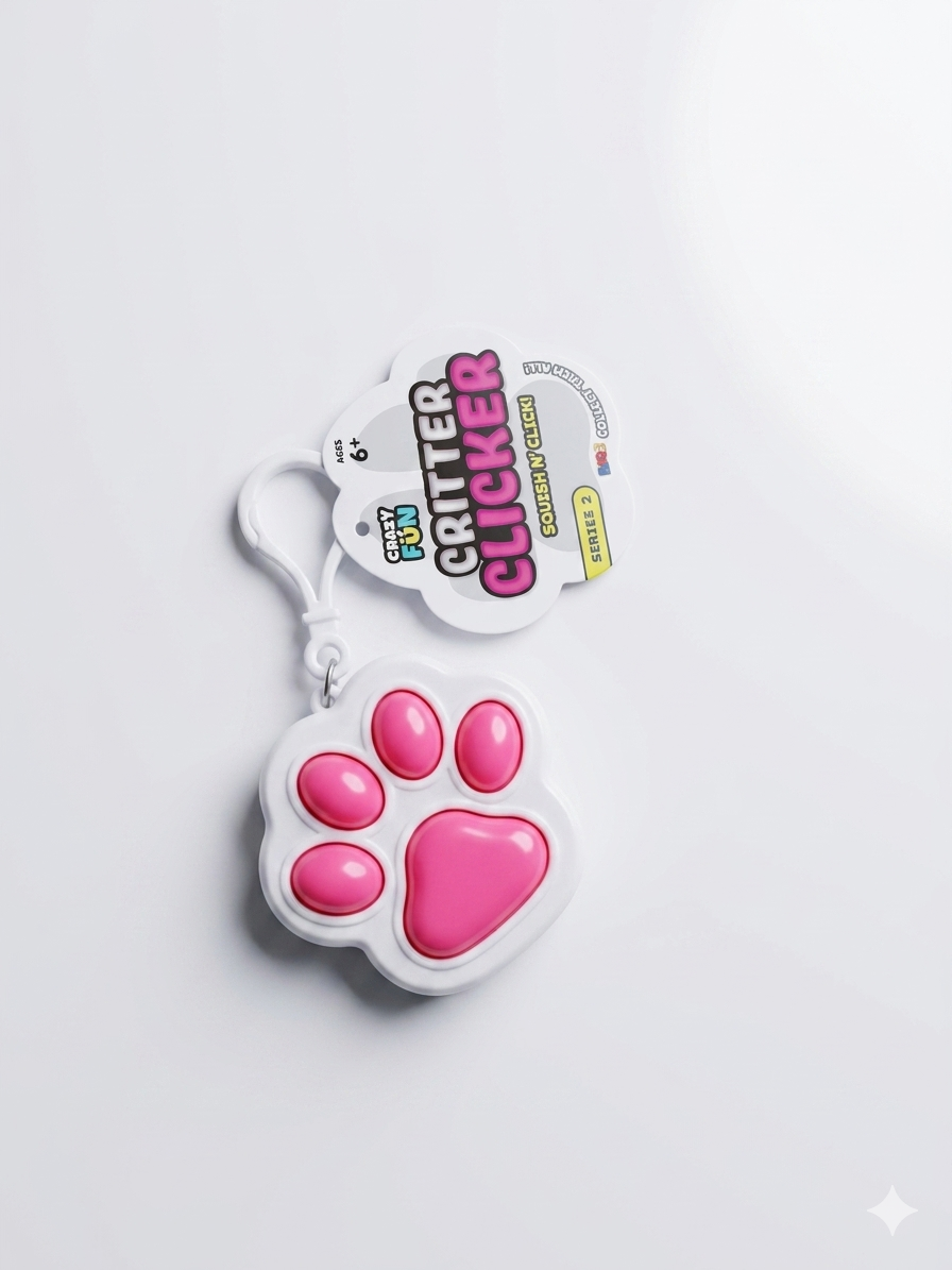 Critter Clicker Fidget Keychain