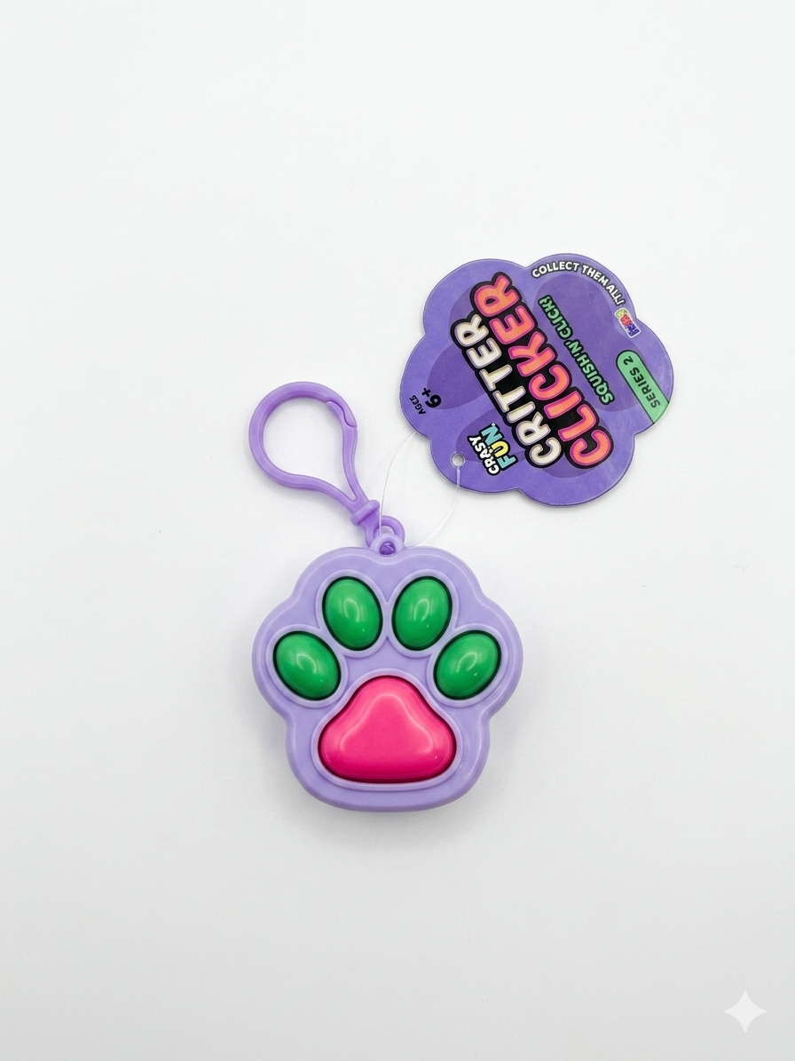 Critter Clicker Fidget Keychain