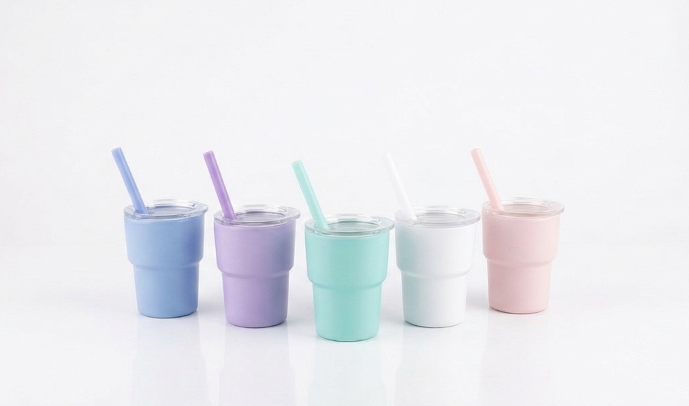 Mini Tumbler | Cute 3oz Tiny Cups with Lids & Straws