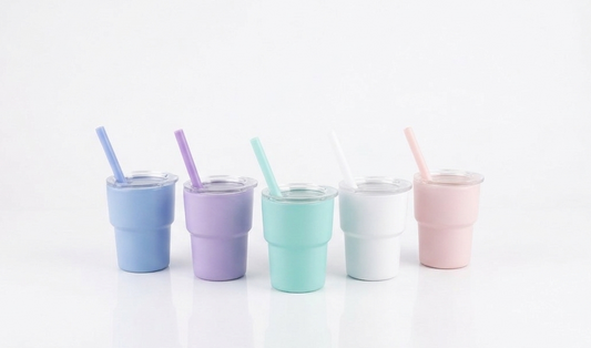 Mini Tumbler | Cute 3oz Tiny Cups with Lids & Straws