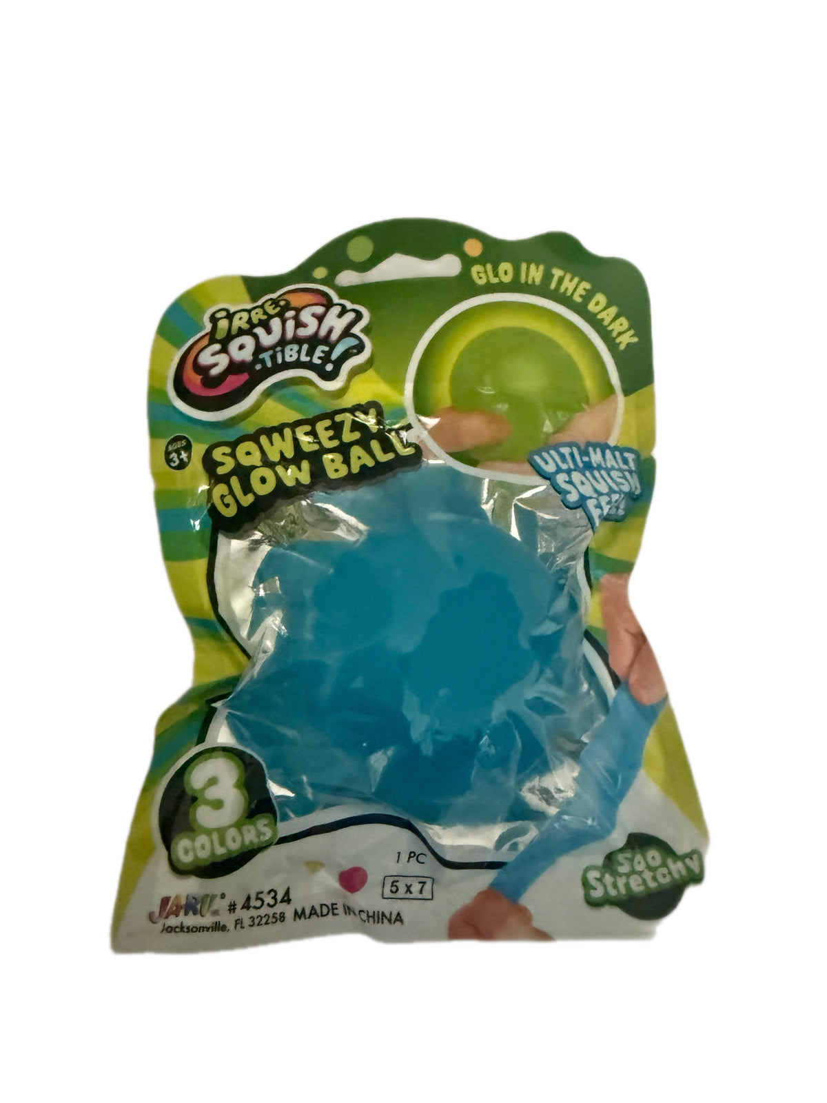 Irre-Squish-tible! Sqweezy Ball Glo-in-Dark