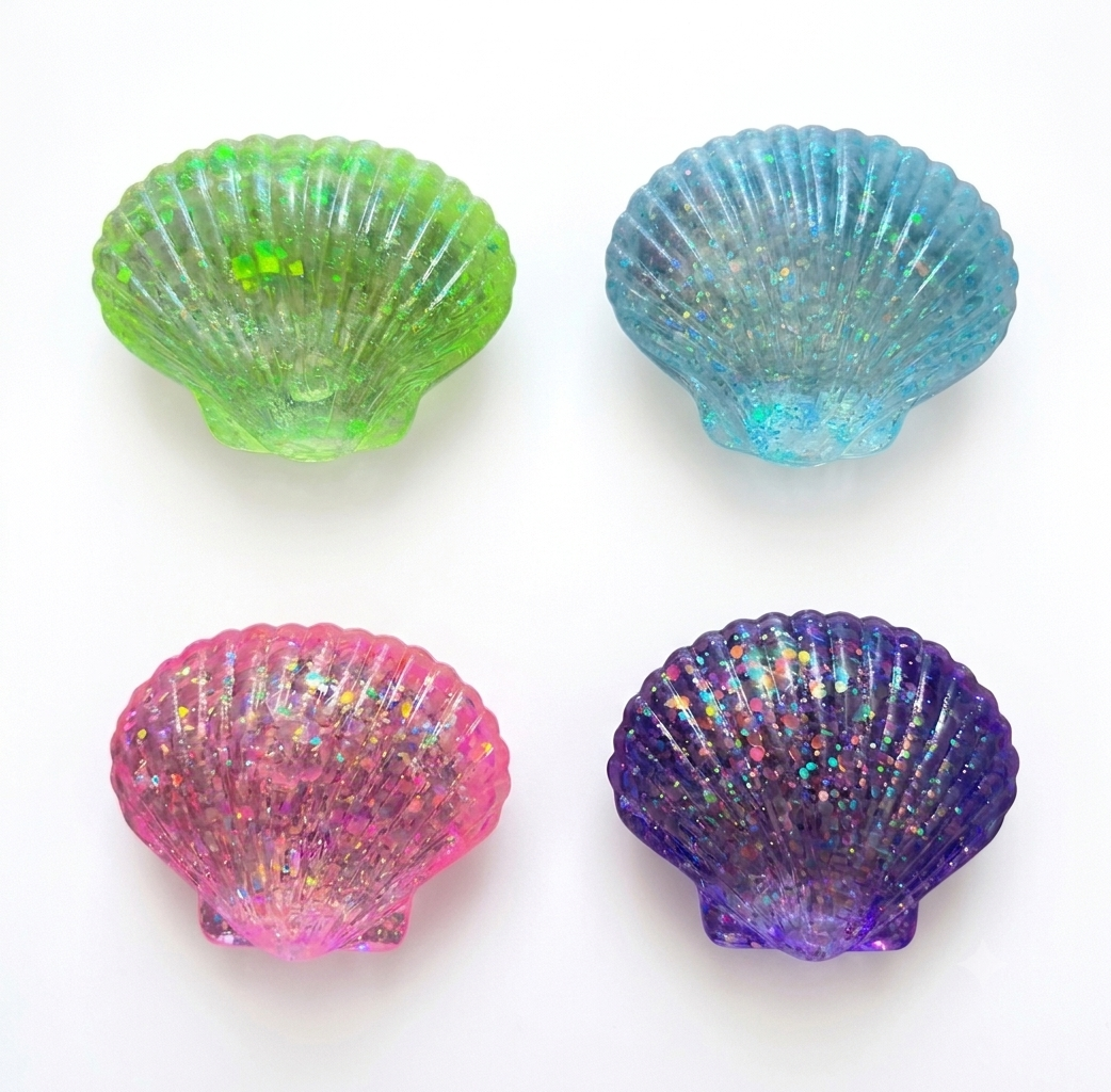 Seashell Shaped Glitter Squishy