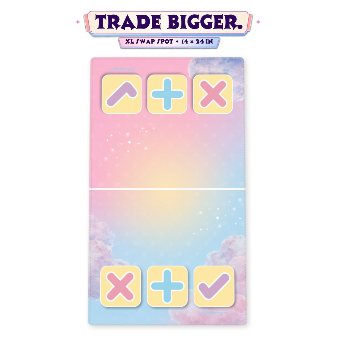 Fidget Trading Mat - Cotton Candy Cloud Squishy
