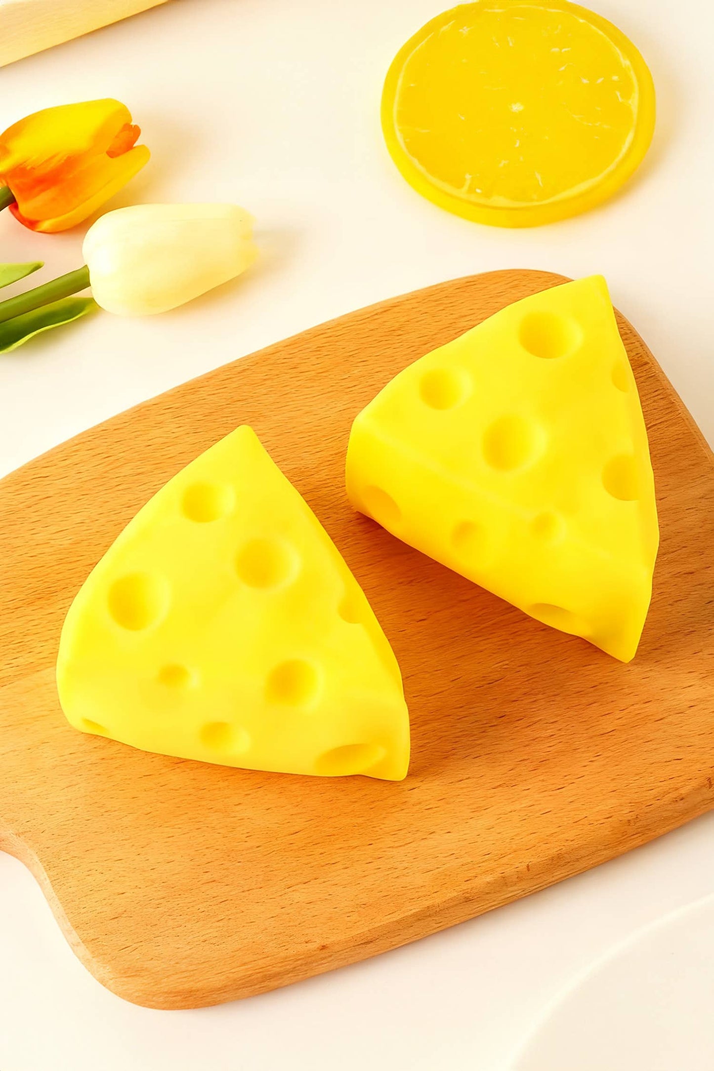 Sliced Cheese Wedge Squishy